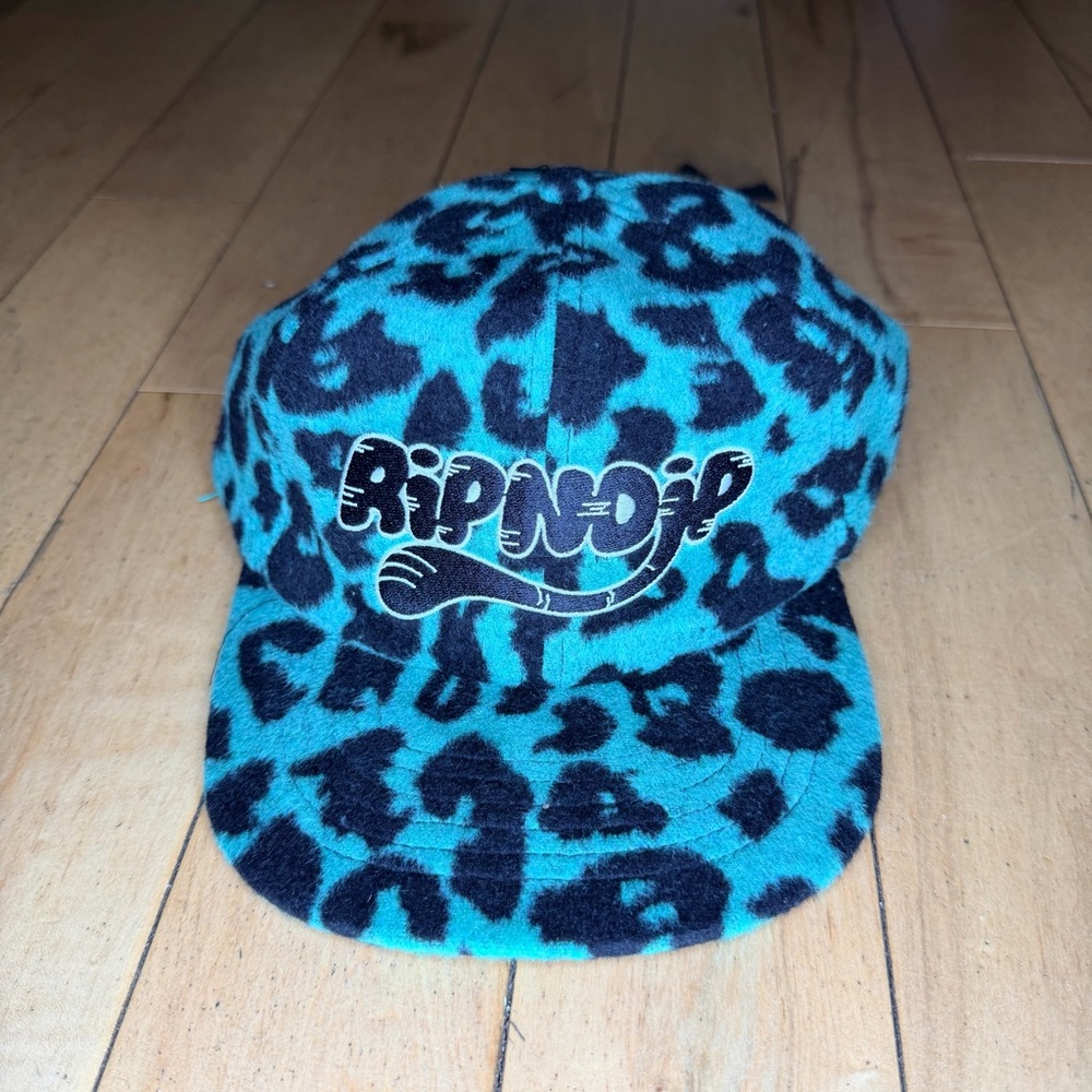 RipNDip Skate Teal Leopard Felt Hat OS